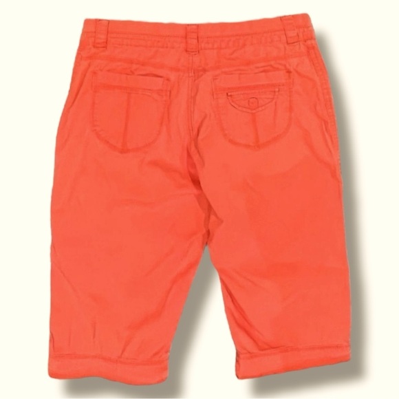 𝅺lee Easy Fit Size 10 Capri Melon Colored Cargo Pants - Picture 2 of 5